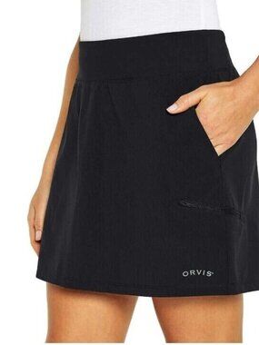 Orvis Quick Dry Midnight Black Skort Medum